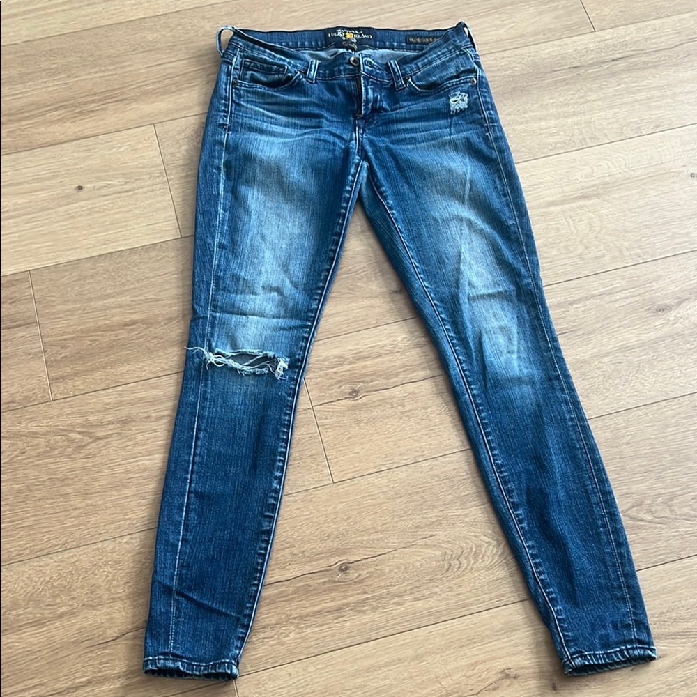 Lucky Charlie Skinny Distressed Jeans
